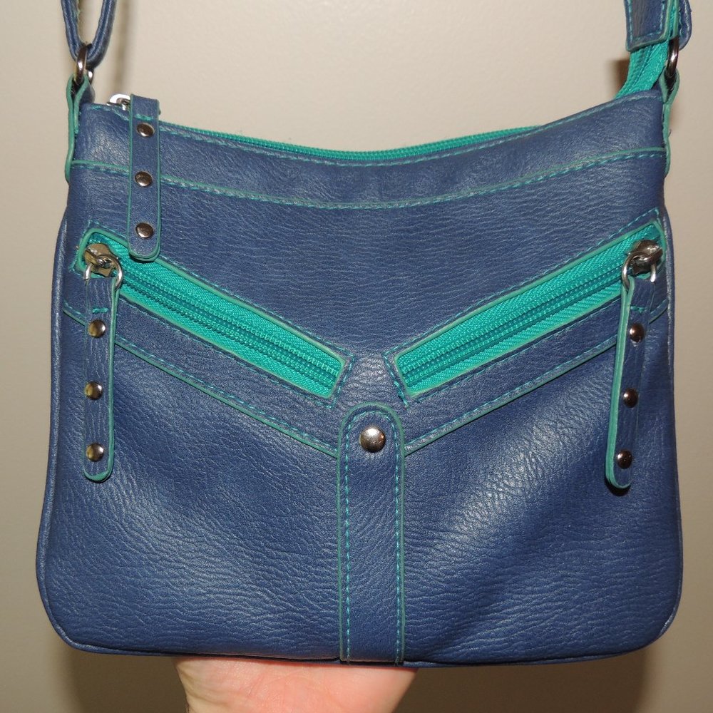 Blue & Teal Crossbody Purse